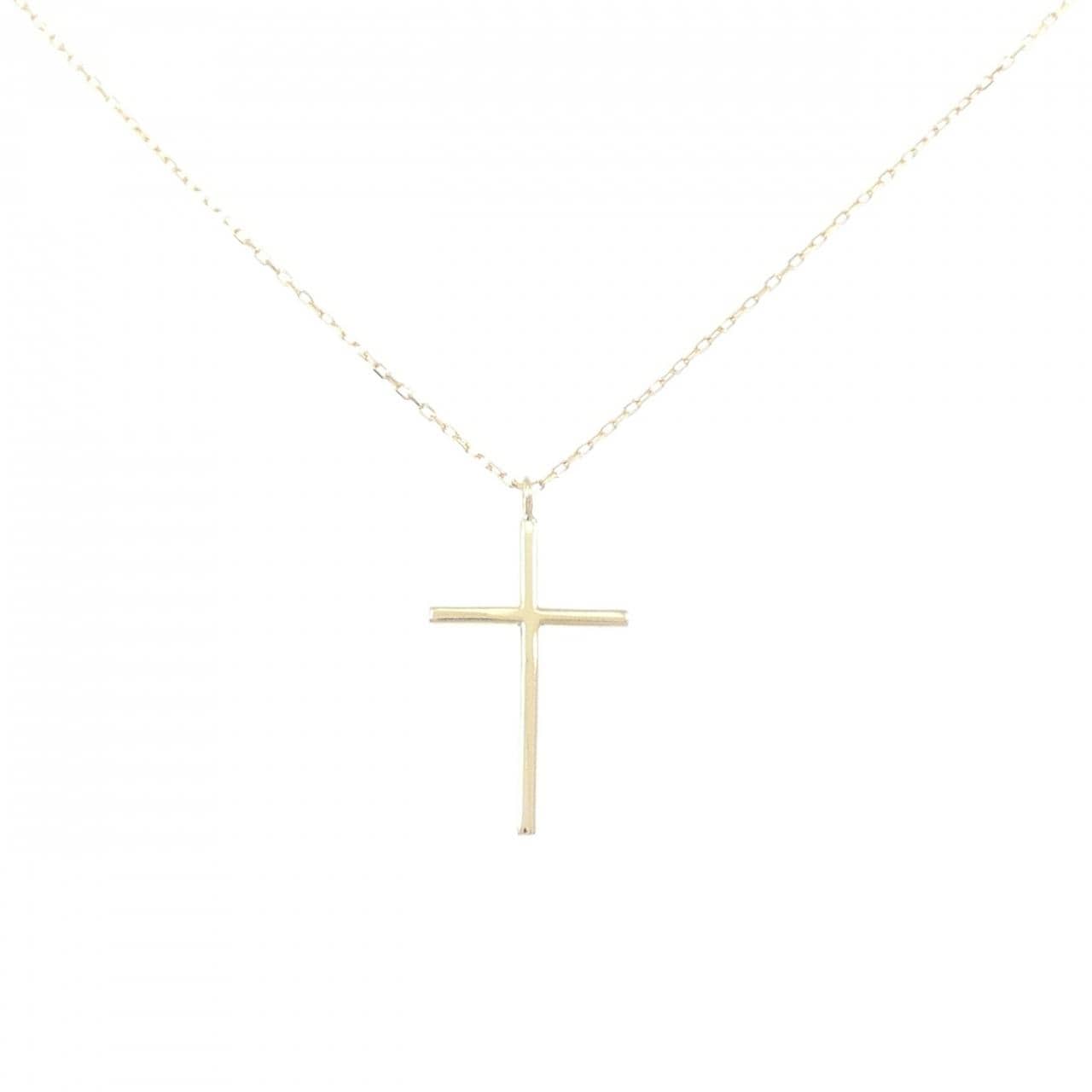 K18YG クロス ネックレス
