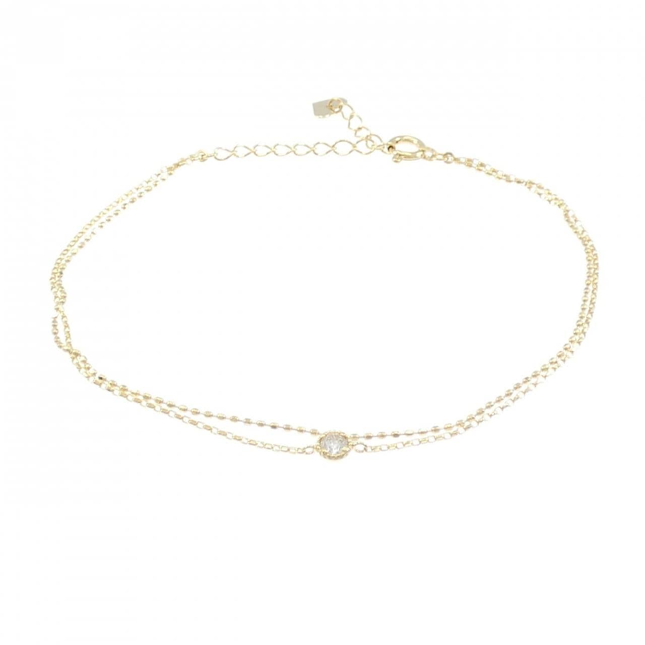 K18YG ダイヤモンド ブレスレット 0.08CT