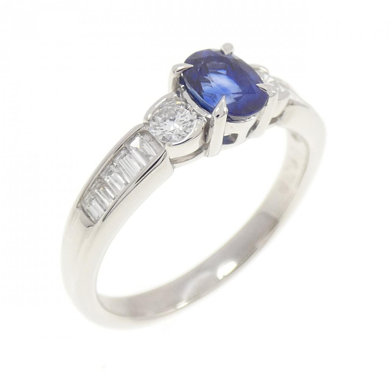 PT900 サファイヤ リング 0.65CT