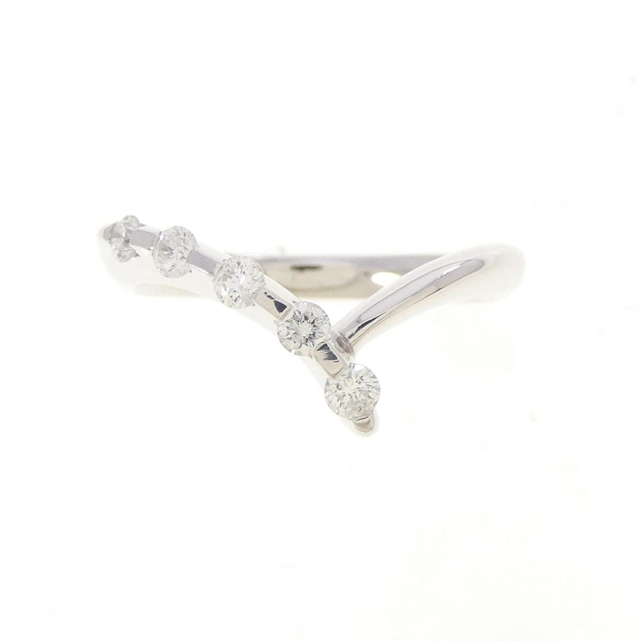 K18WG ダイヤモンド リング 0.20CT