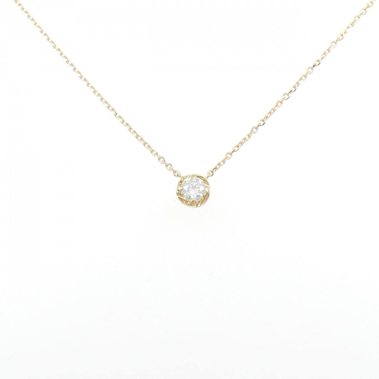 K18YG ダイヤモンド ネックレス 0.31CT F SI1 3EXT