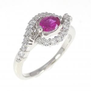 PT ルビー リング 0.40CT