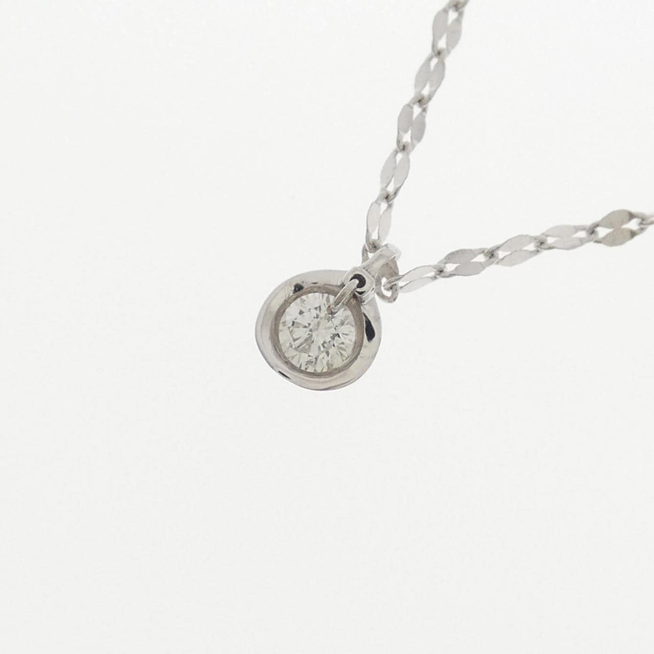 K10WG ダイヤモンド ネックレス 0.06CT