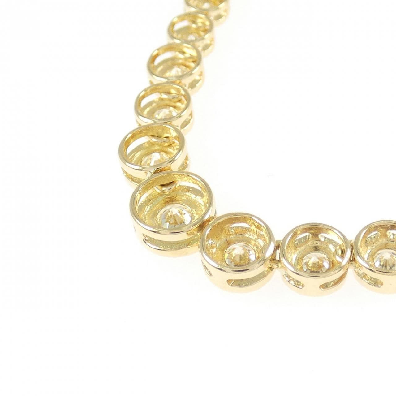 K18YG ダイヤモンド ネックレス 0.17CT