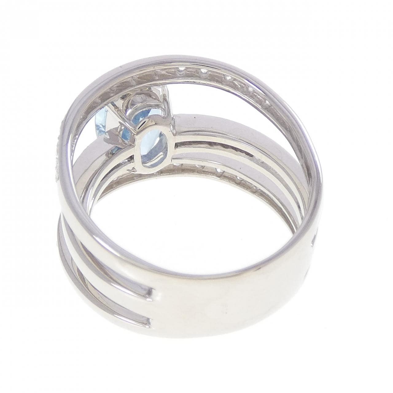 PT900 アクアマリン リング 2.07CT