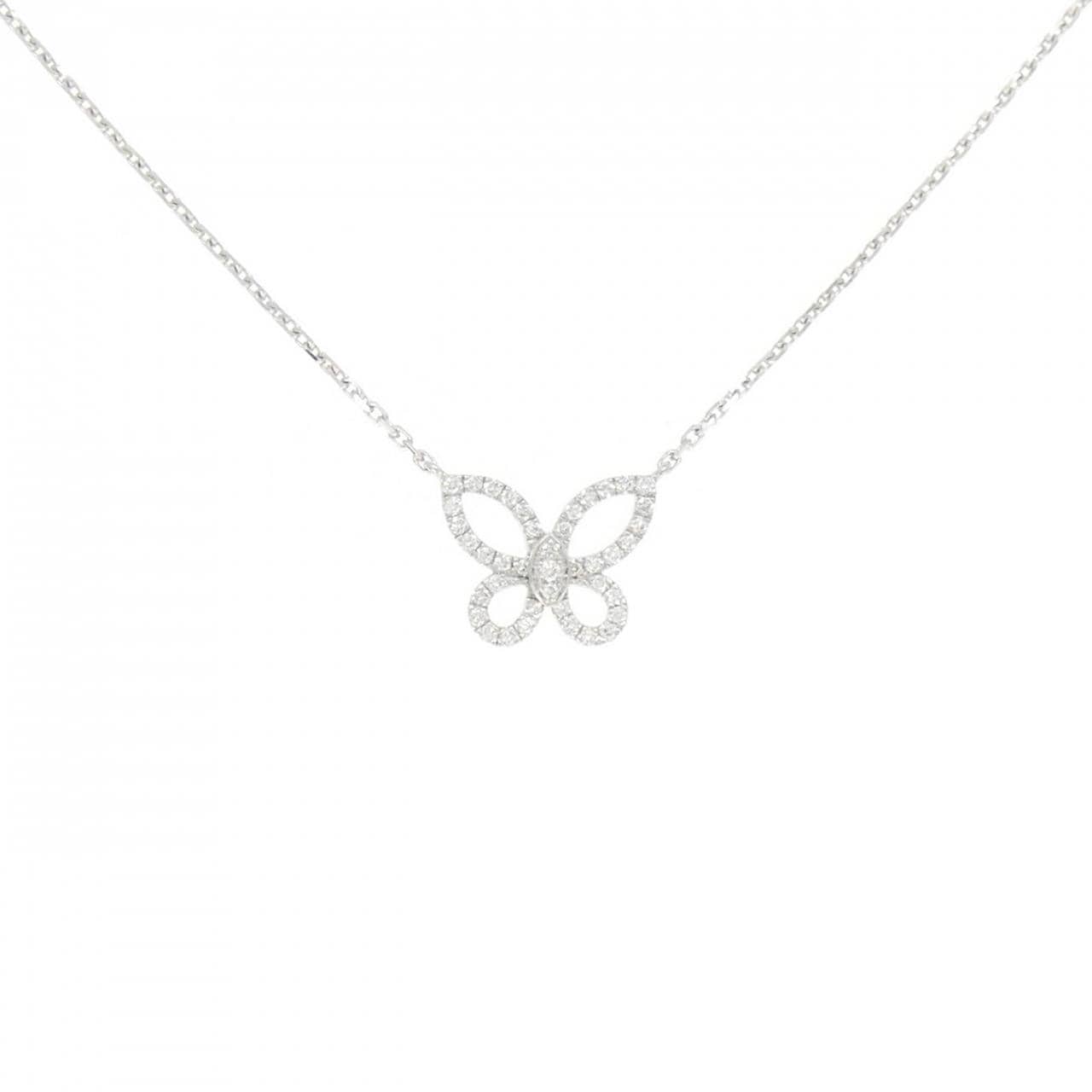 Graff Mini Butterfly Silhouette Necklace