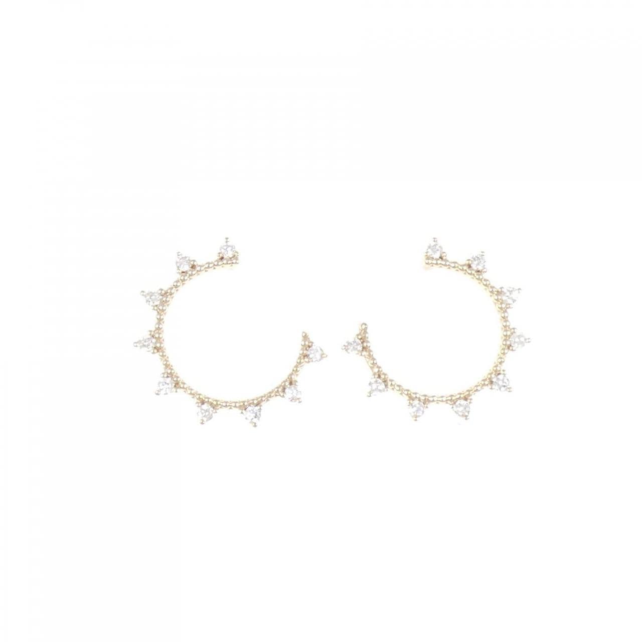 【リメイク】K10YG ダイヤモンド ピアス 0.14CT