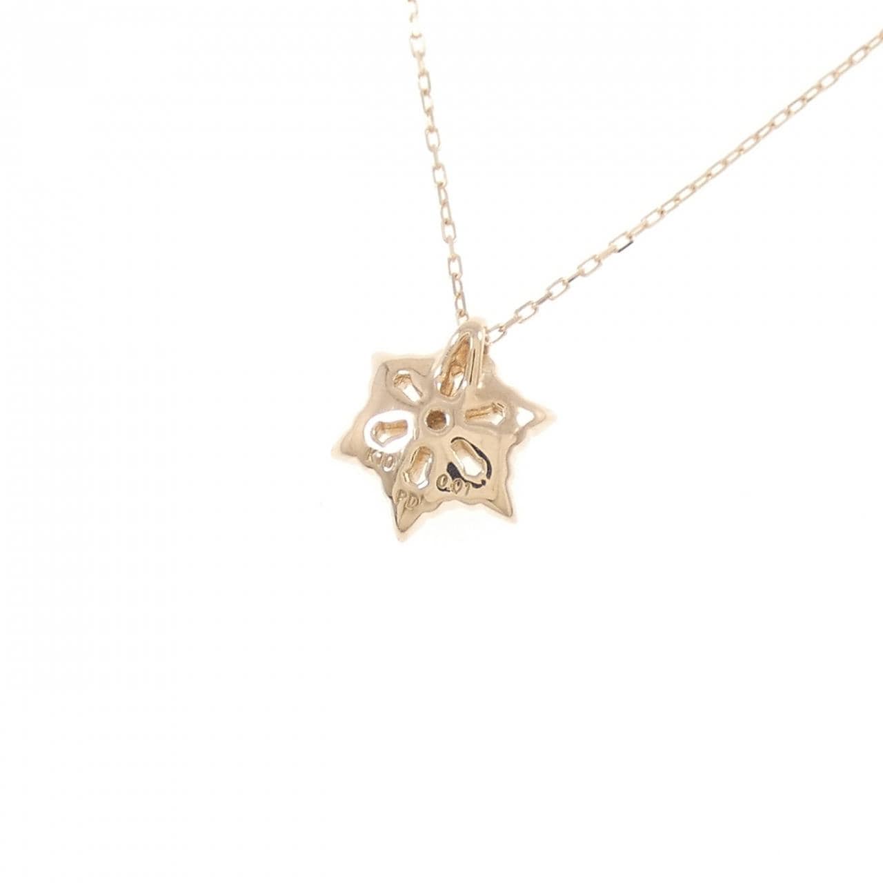 K10PG ダイヤモンド ネックレス 0.01CT