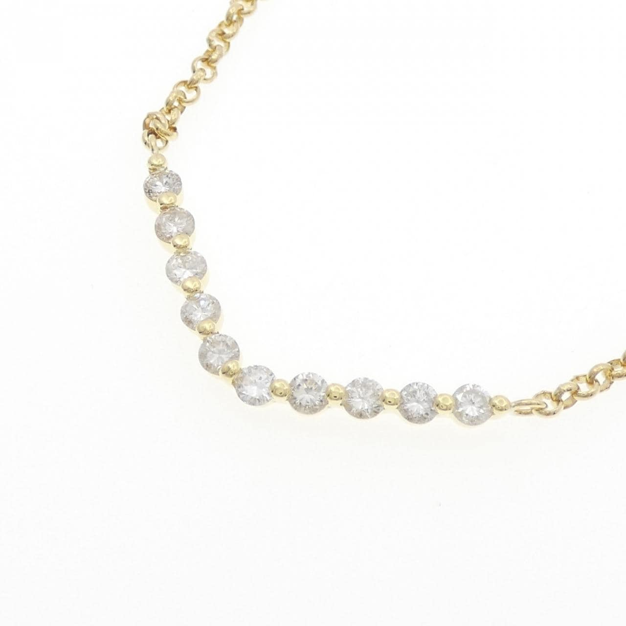 K18YG ダイヤモンド ネックレス 0.94CT