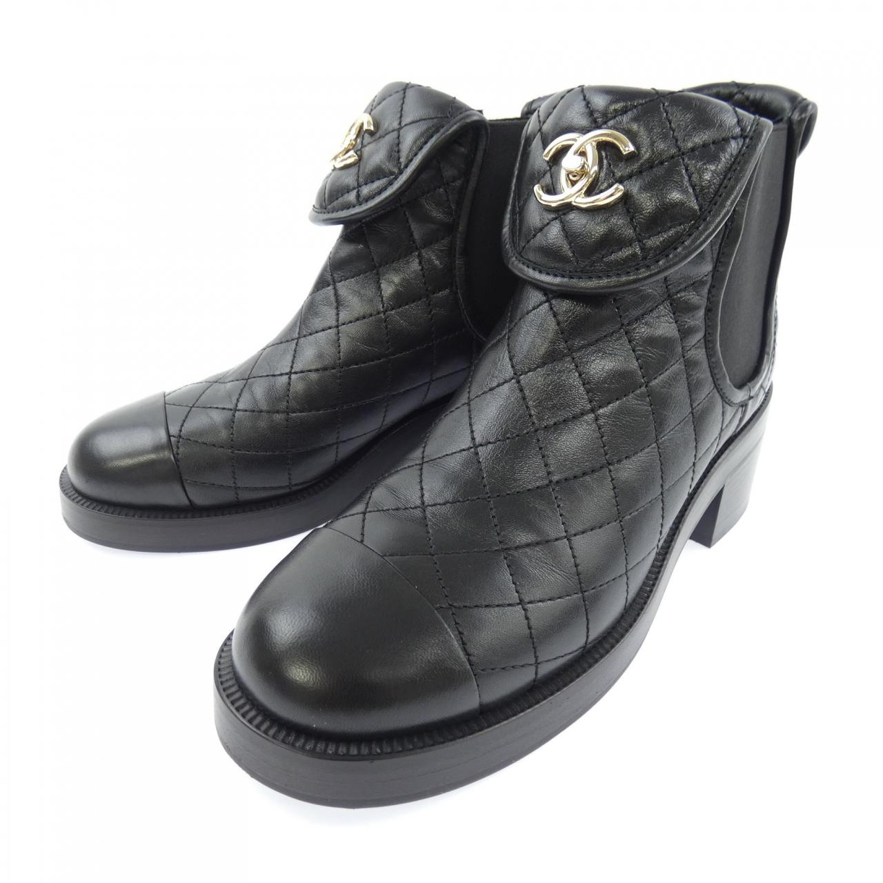 シャネル CHANEL アンクルブーツ ANKLE BOOTS ターンロック G45144B14037 ブーツ