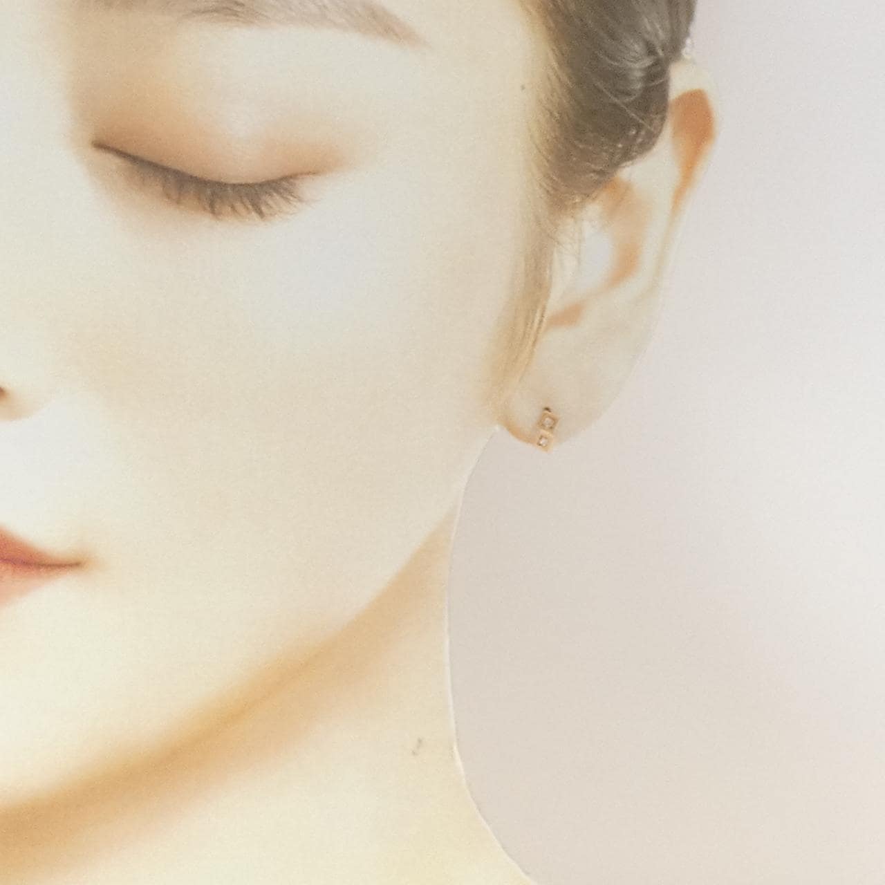 K18PG ダイヤモンド ピアス 0.06CT