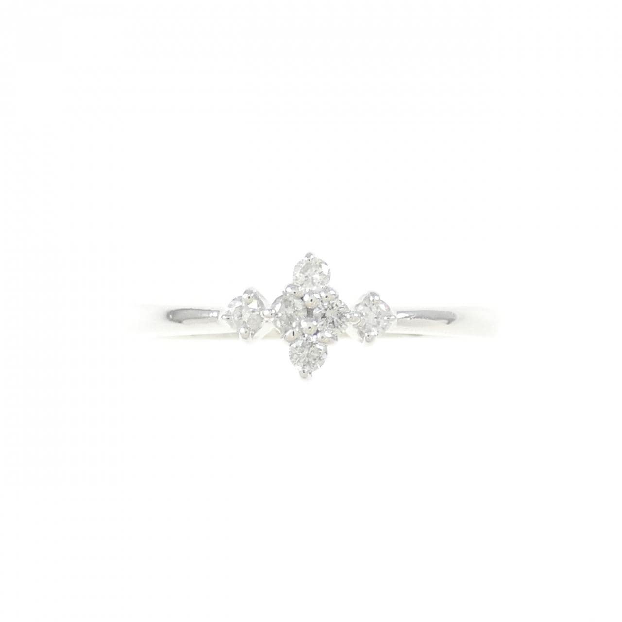 K18WG ダイヤモンド リング 0.10CT