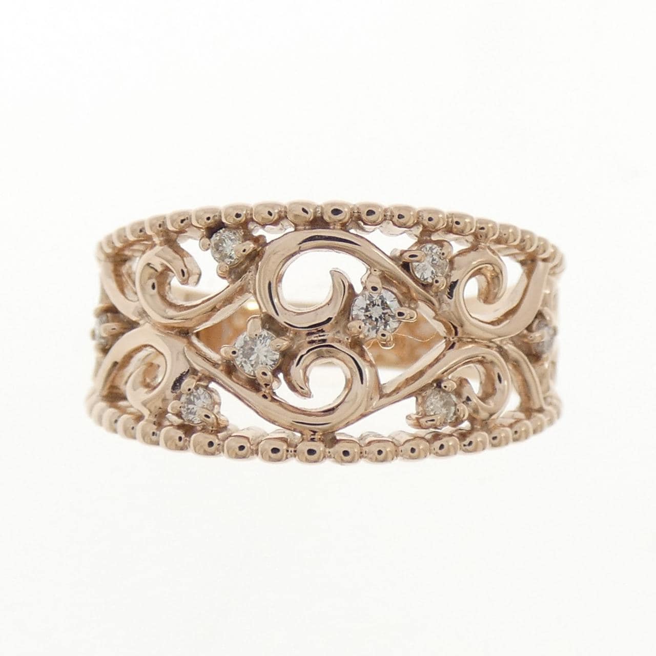 K10PG ダイヤモンド リング 0.10CT