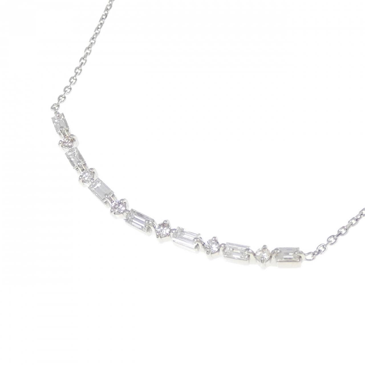 【新品】PT900/PT850 ダイヤモンド ネックレス 0.30CT
