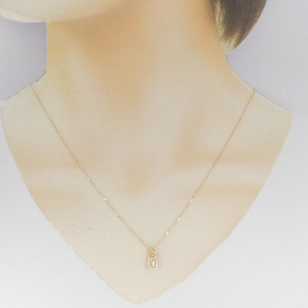 [新品] K18YG鑽石項鍊 0.15CT