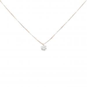K18PG ソリティア ダイヤモンド ネックレス 0.54CT