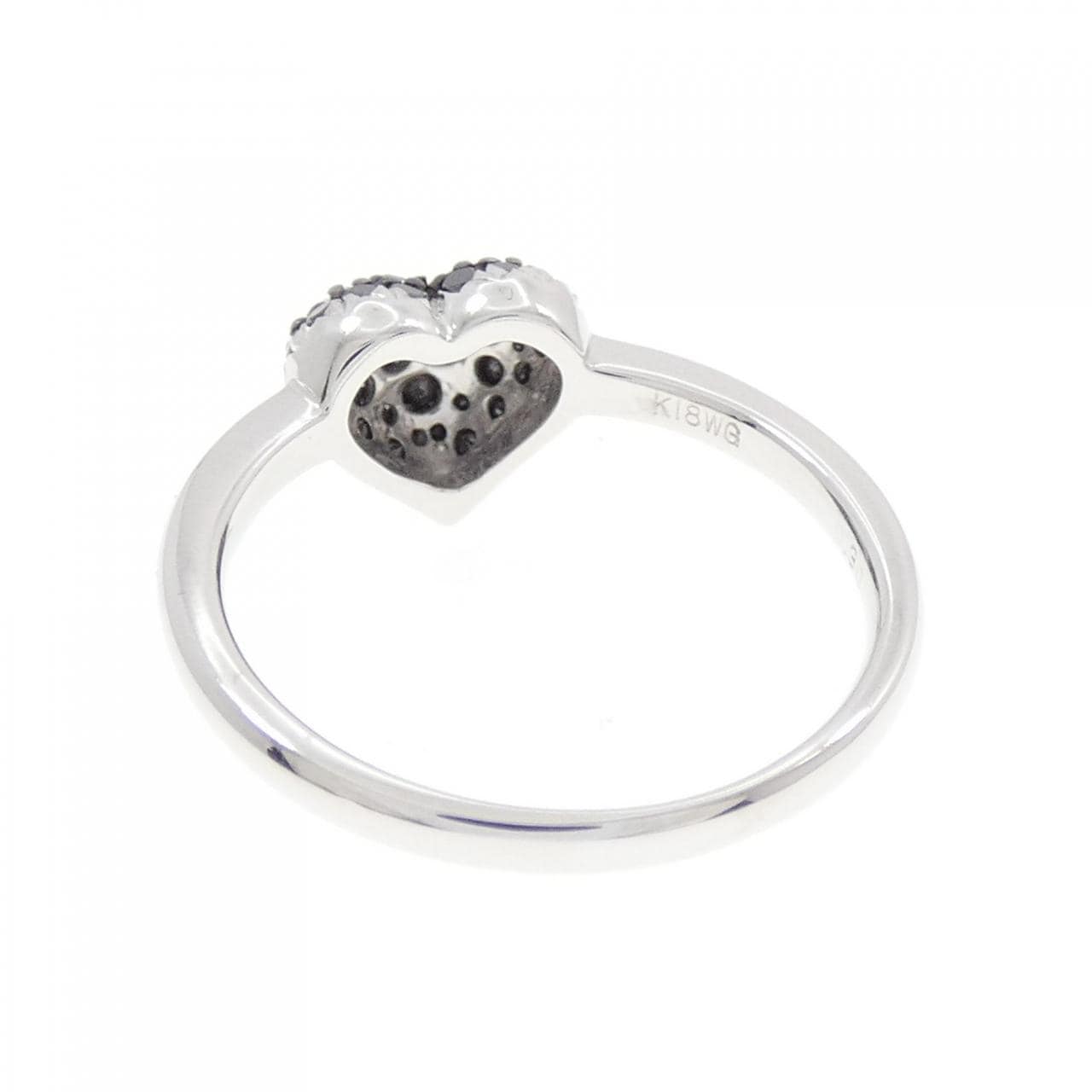 K18WG/K18BG Heart x Flower Diamond Ring 0.30CT