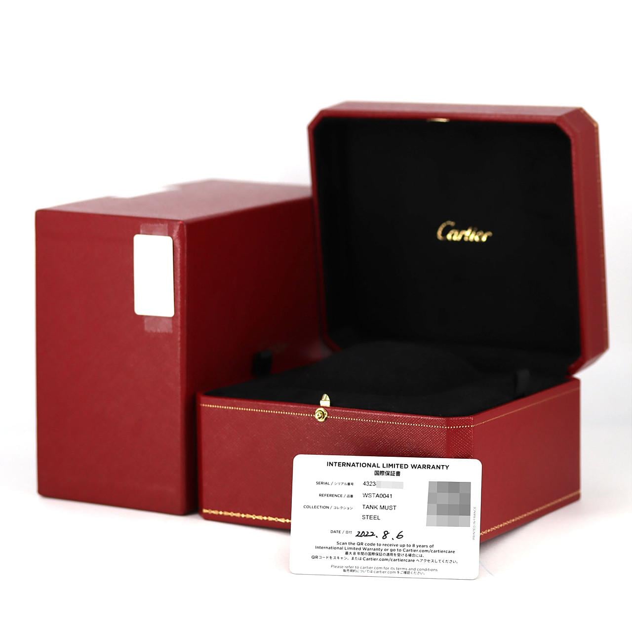 カルティエ タンクマストLM WSTA0041 SS クォーツ