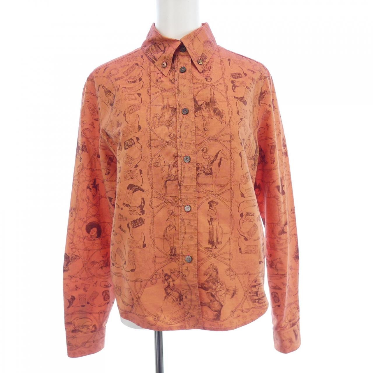 【ヴィンテージ】エルメス HERMES RODEO DES COWCIRLS シャツ