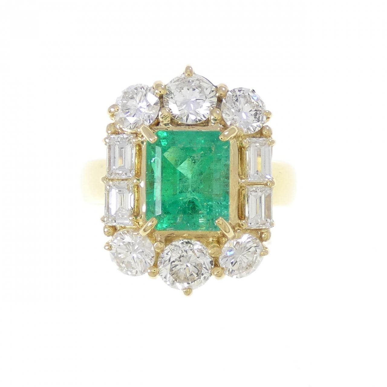 K18YG エメラルド リング 1.92CT