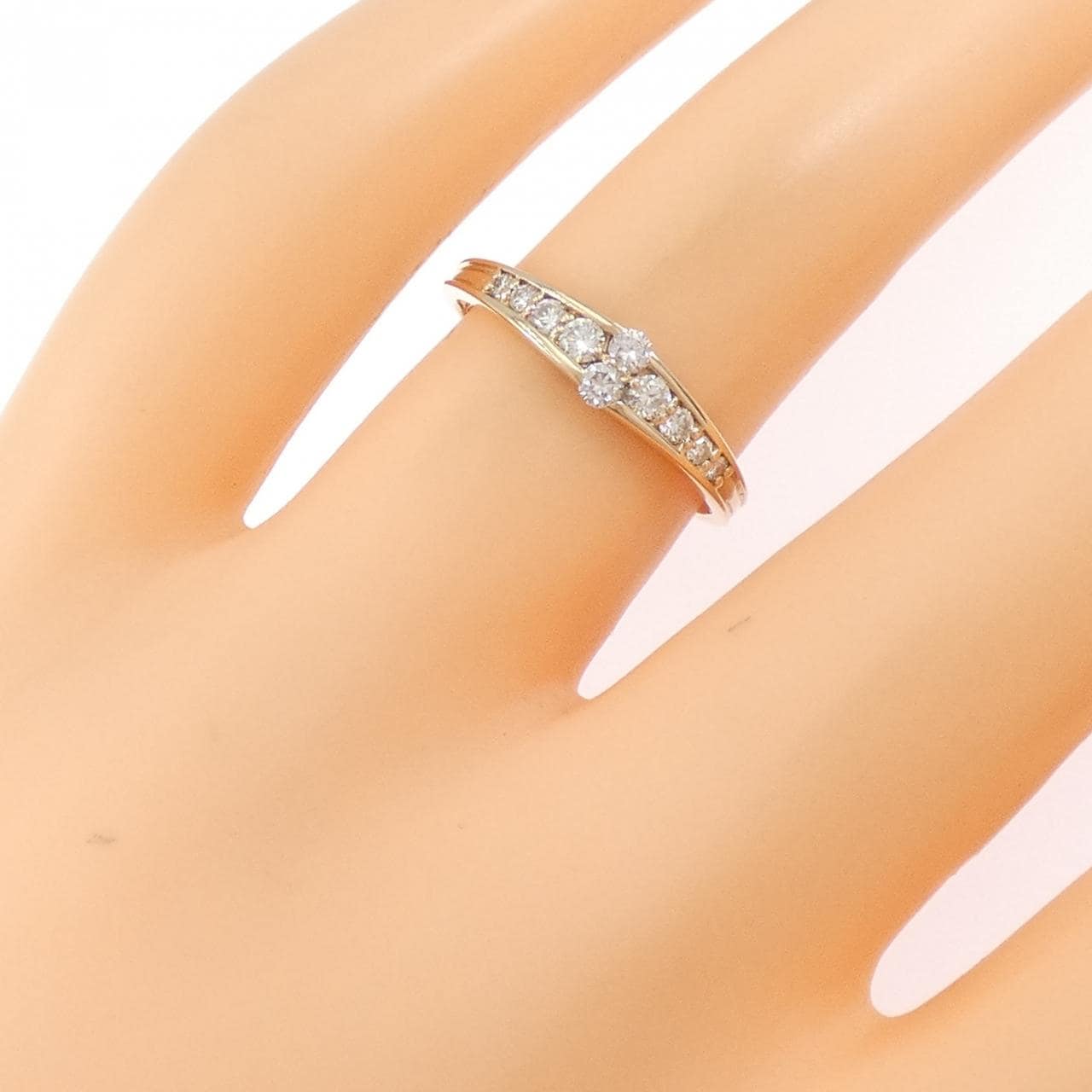 K18PG ダイヤモンド リング 0.20CT