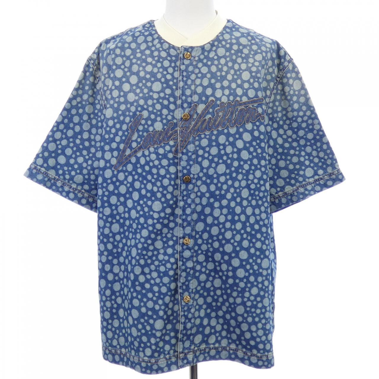ルイヴィトン LOUIS VUITTON LV×YK インフィニティドットデニムシャツ HOS33WYN4 草間彌生 S/Sシャツ