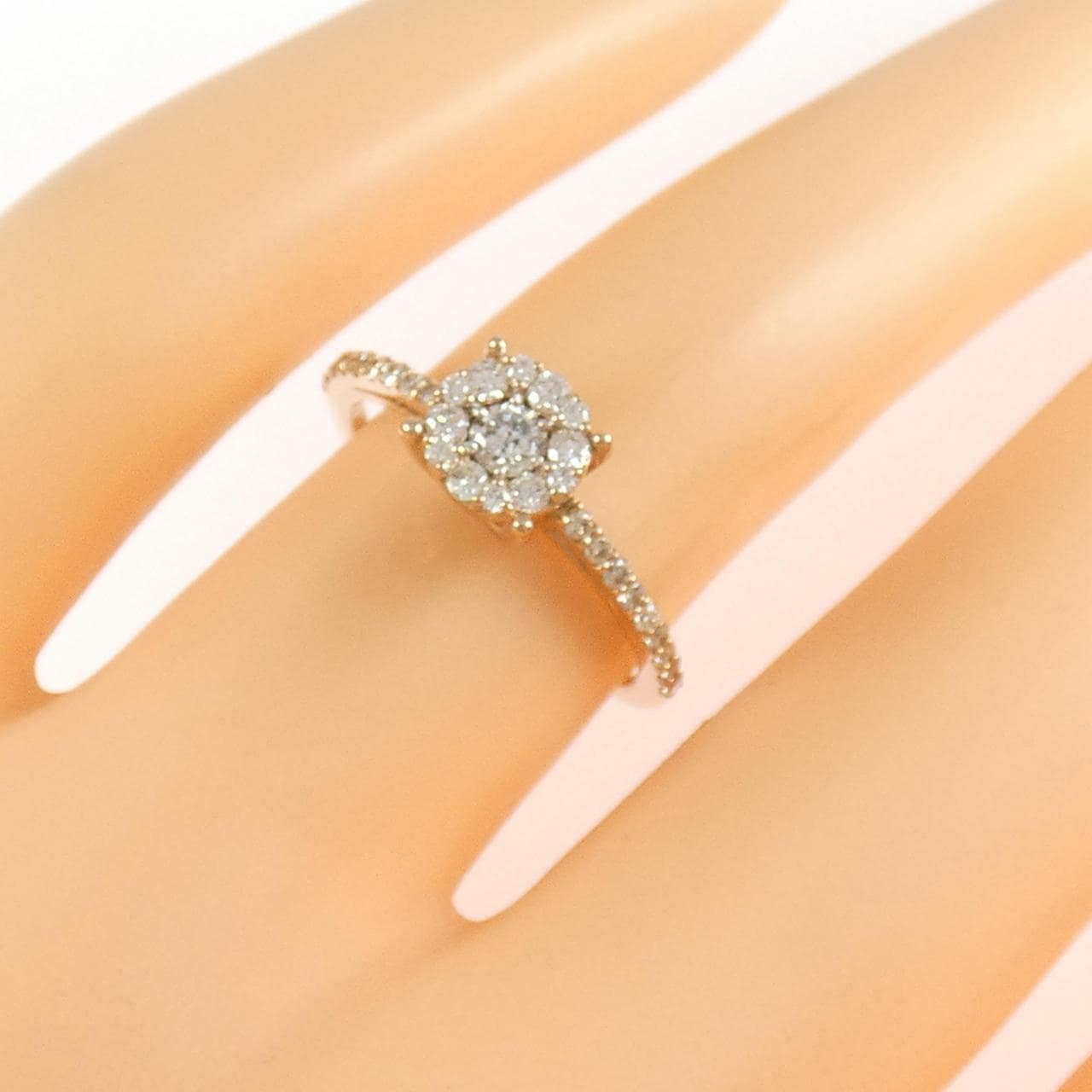 K18PG ダイヤモンド リング 0.31CT