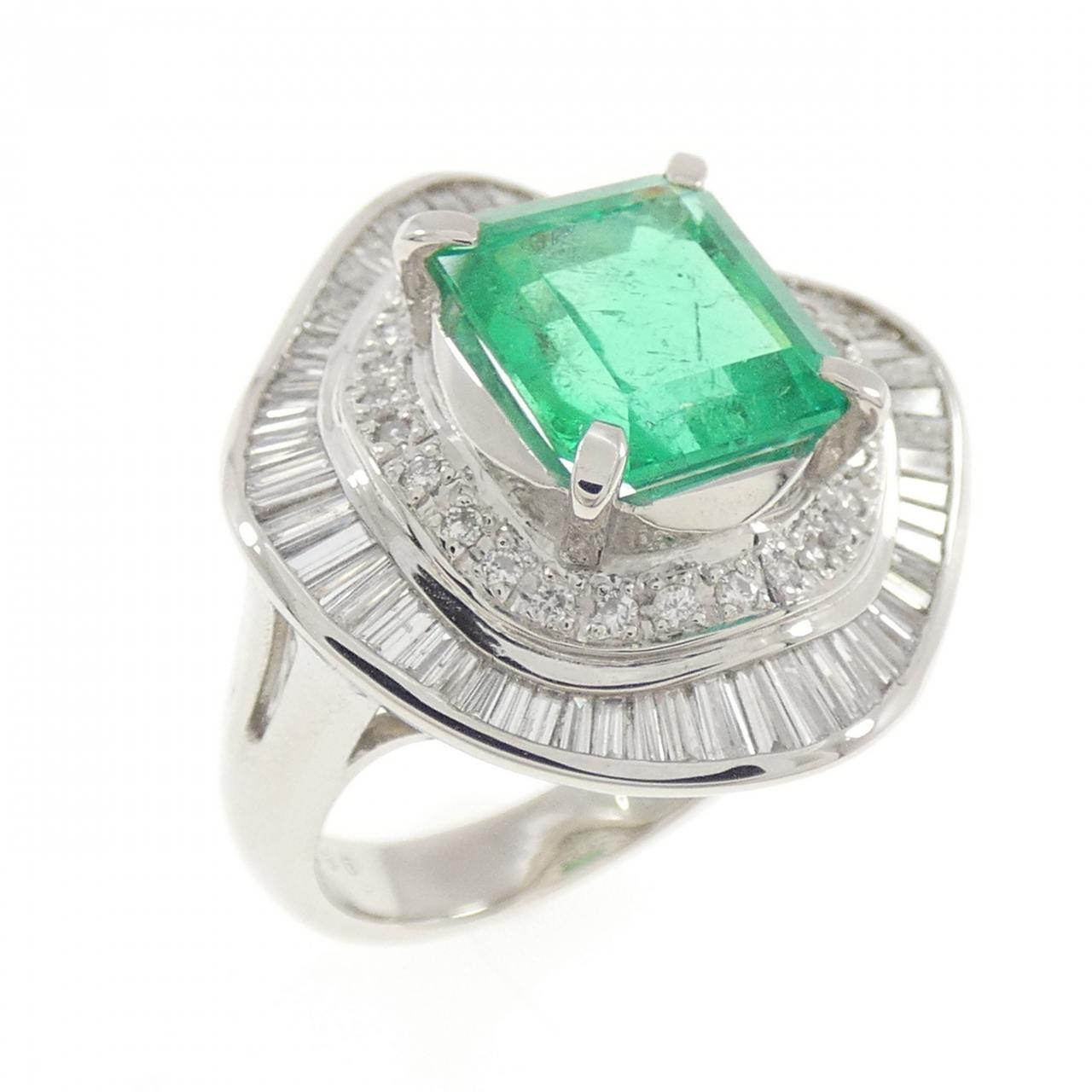PT900 エメラルド リング 2.72CT コロンビア産