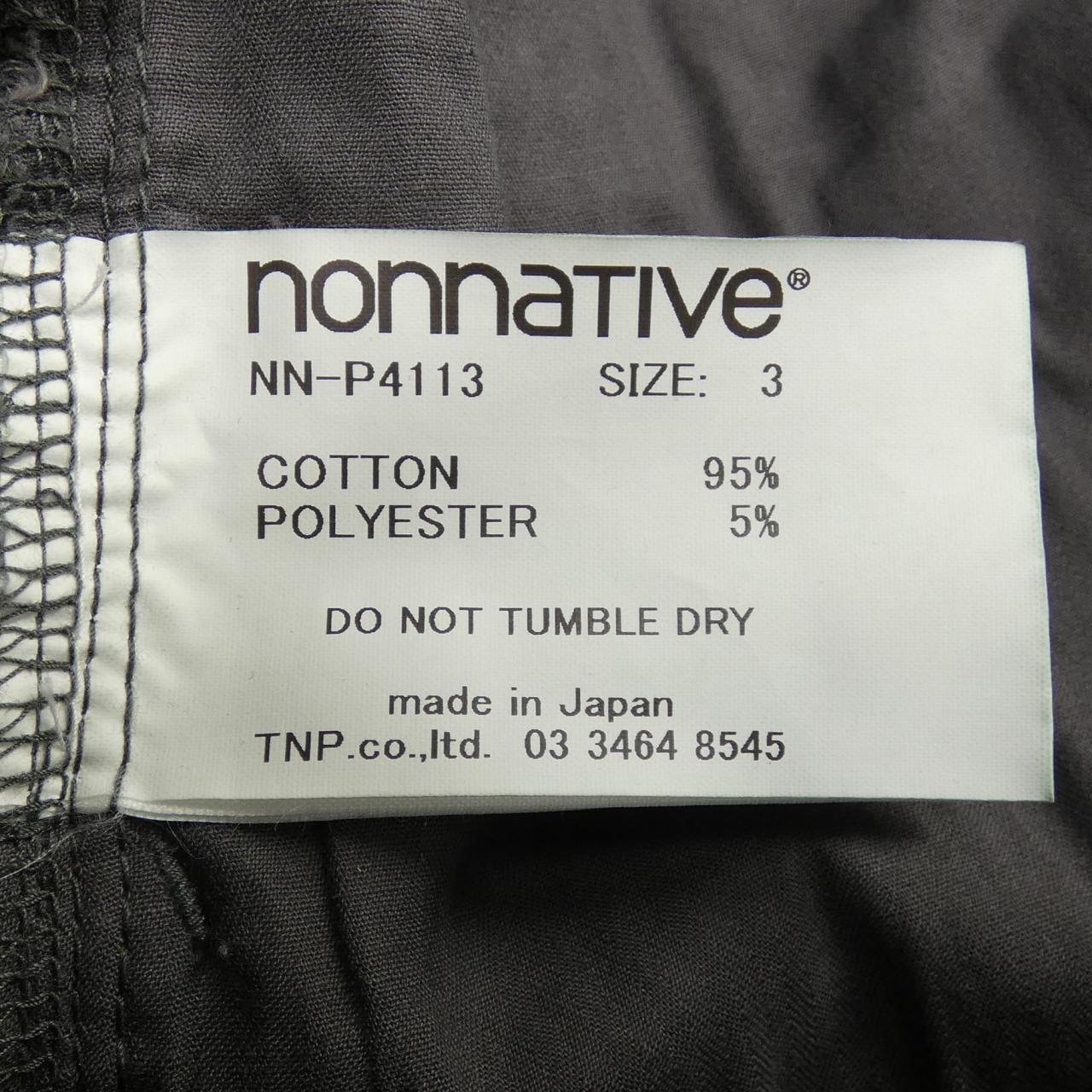 ノンネイティブ NONNATIVE パンツ