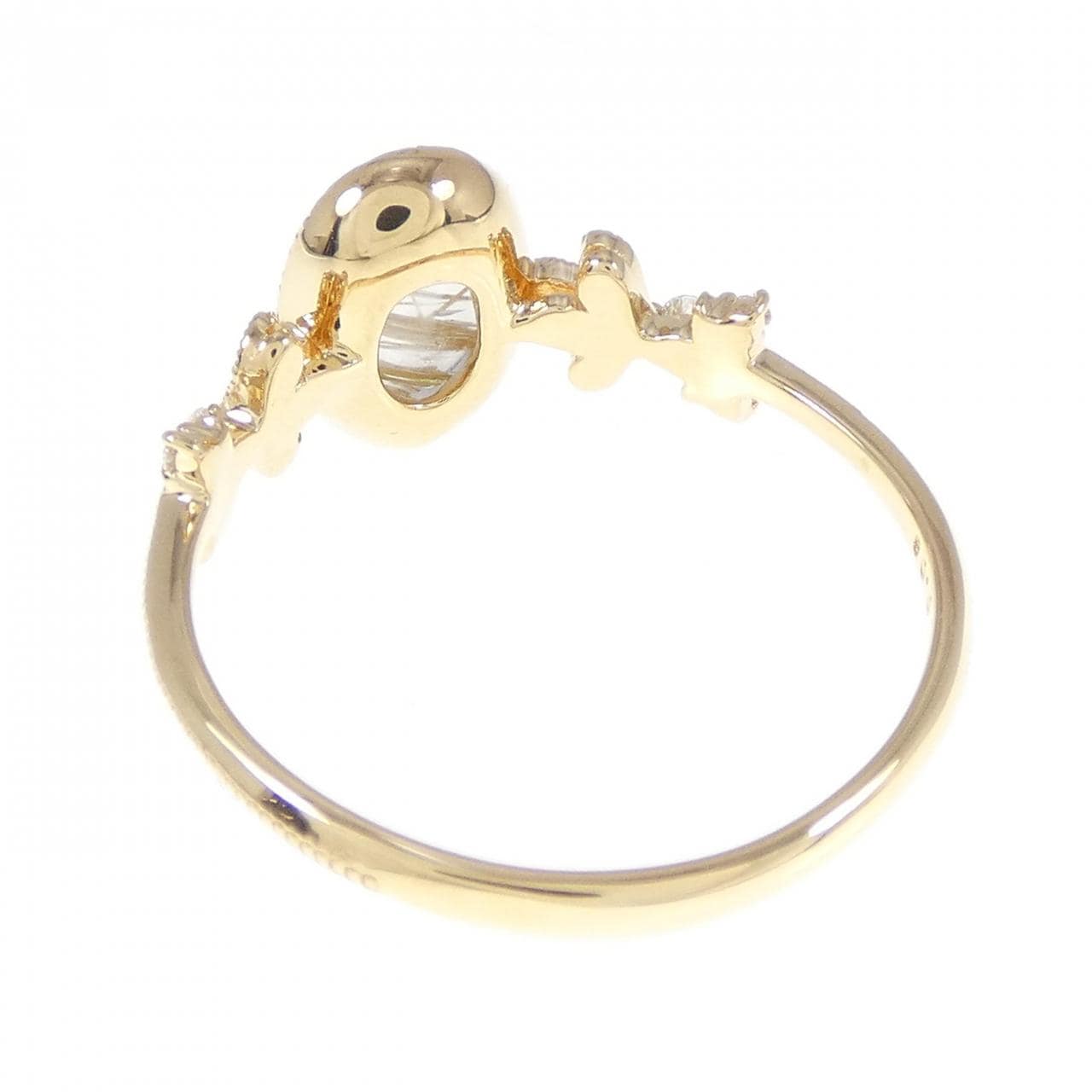 K18YG Quartz Ring