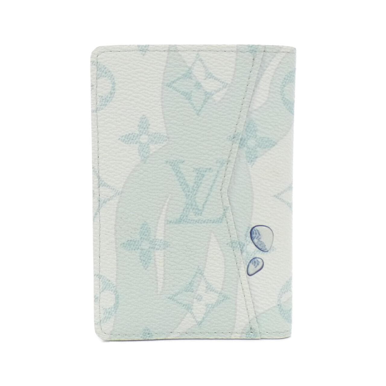 LOUIS VUITTON Monogram Aqua Garden Organizer de Poche M82371 Card Case