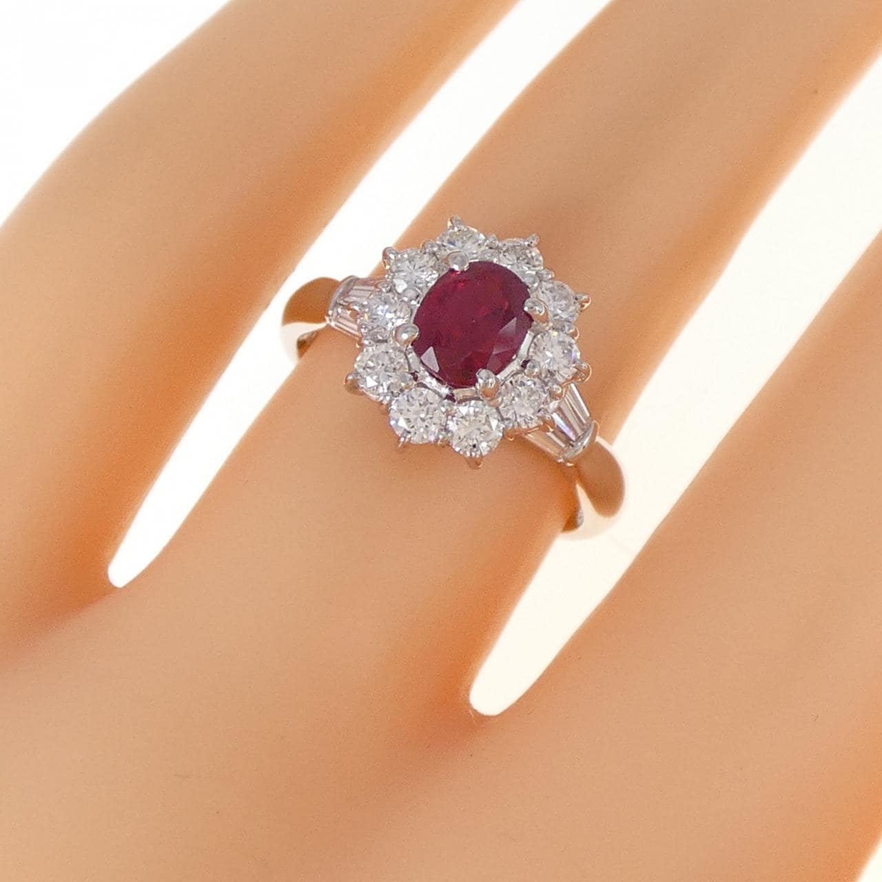 PT900 ルビー リング 0.80CT