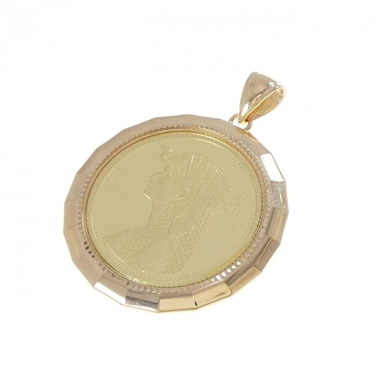 K18(枠） コイン ペンダント
