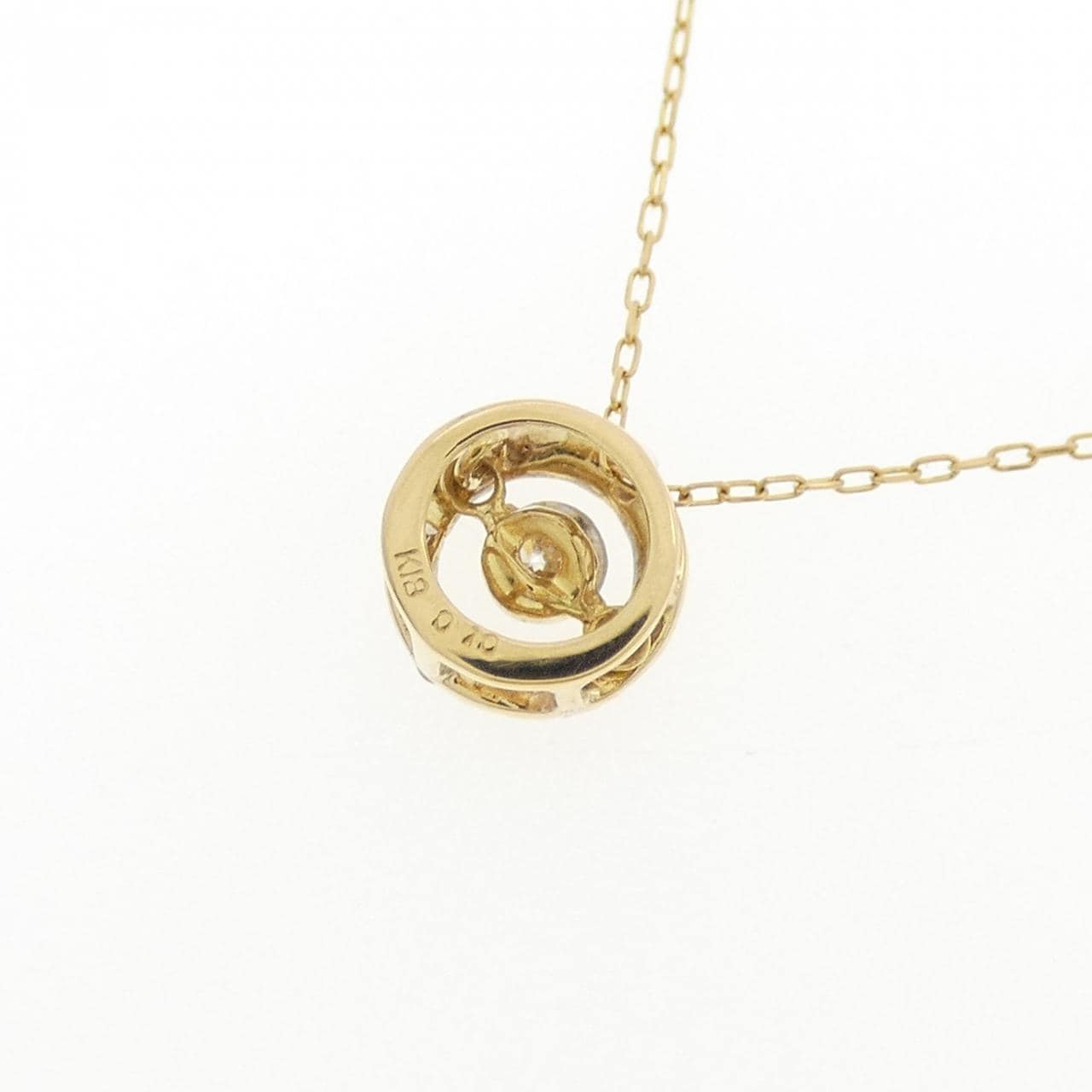 K18YG ダイヤモンド ネックレス 0.10CT