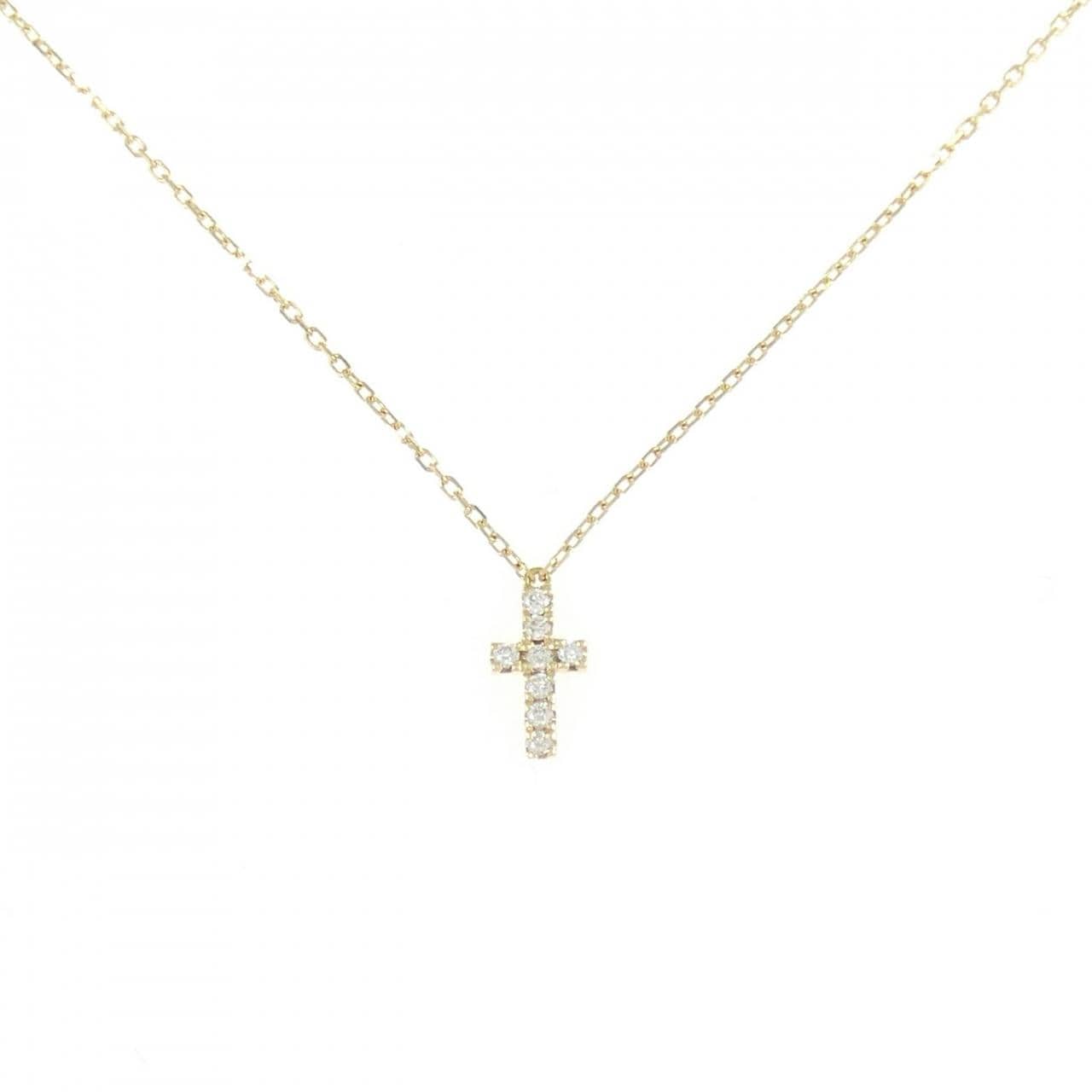 アーカー クロスパヴェ ネックレス 0.05CT
