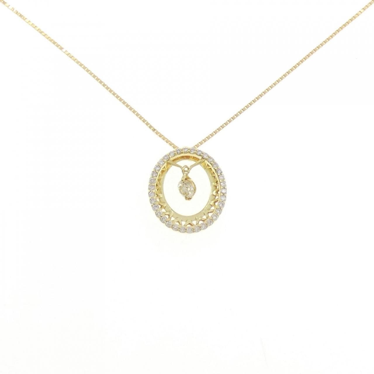 K18YG ダイヤモンド ネックレス 0.18CT