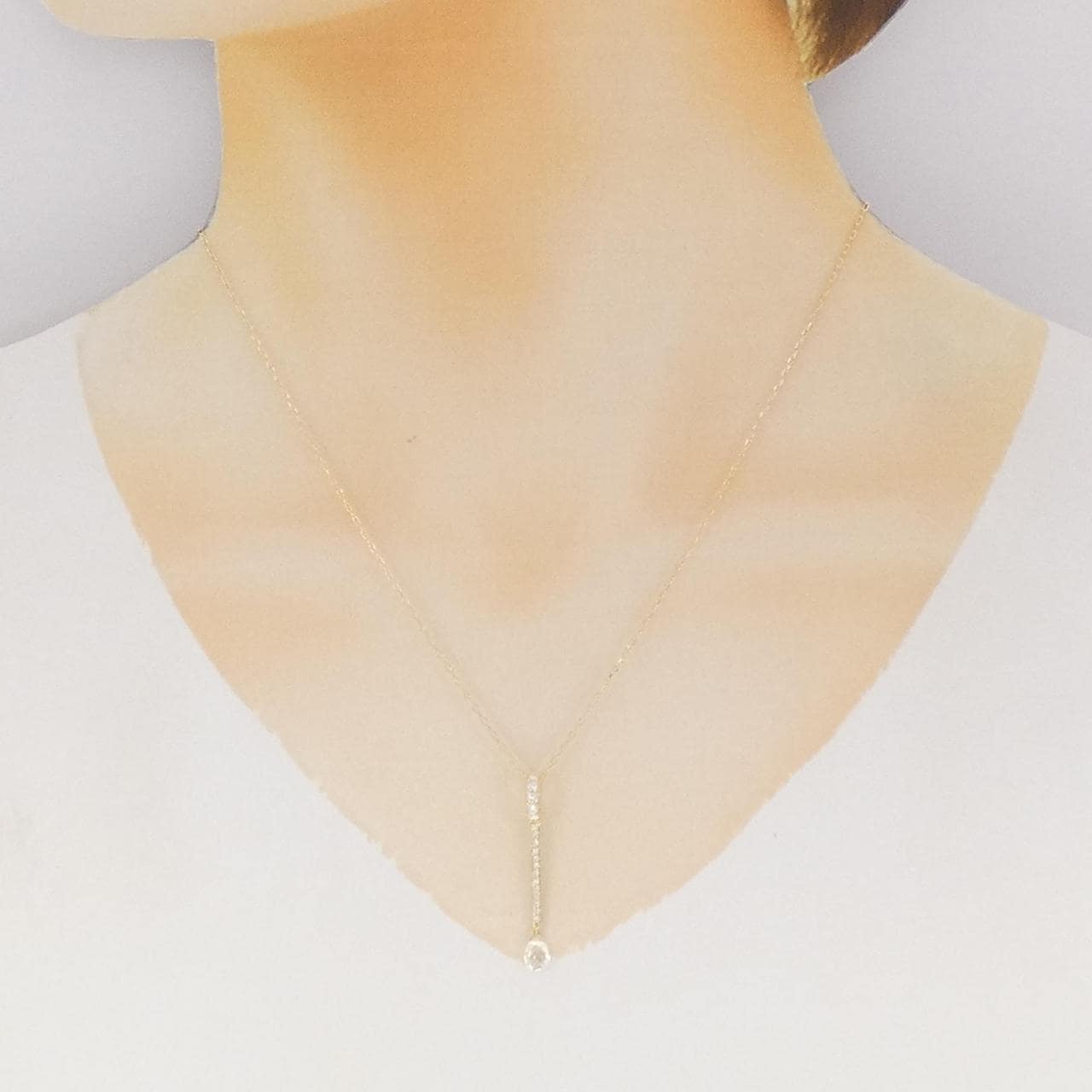 K18YG ダイヤモンド ネックレス 0.82CT