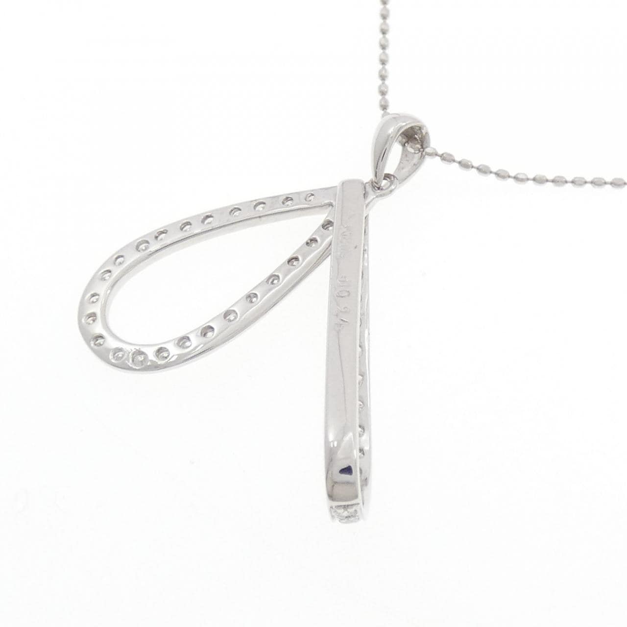 K18WG ダイヤモンド ネックレス 0.24CT