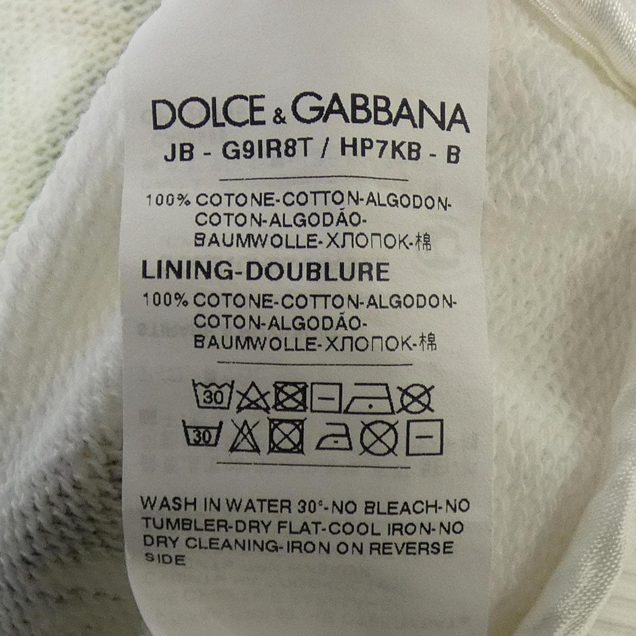 ドルチェアンドガッバーナ DOLCE&GABBANA G9IR8T パーカー