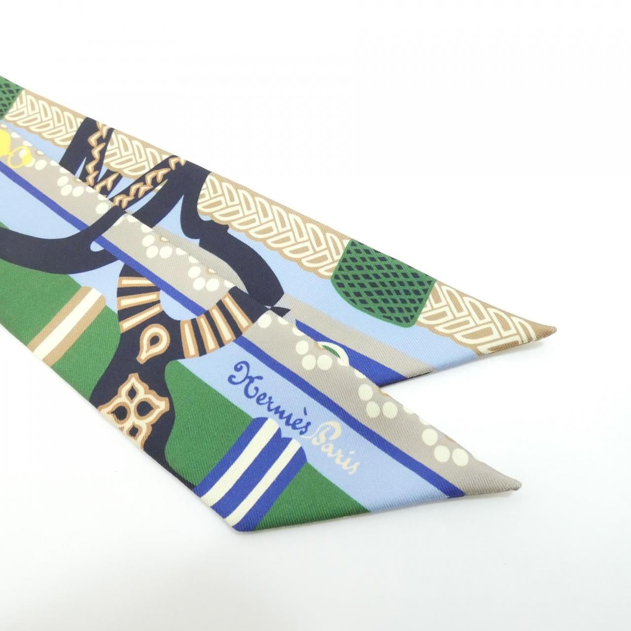 エルメス FANTAISIE D'ETRIERS ツイリー 063921S スカーフ