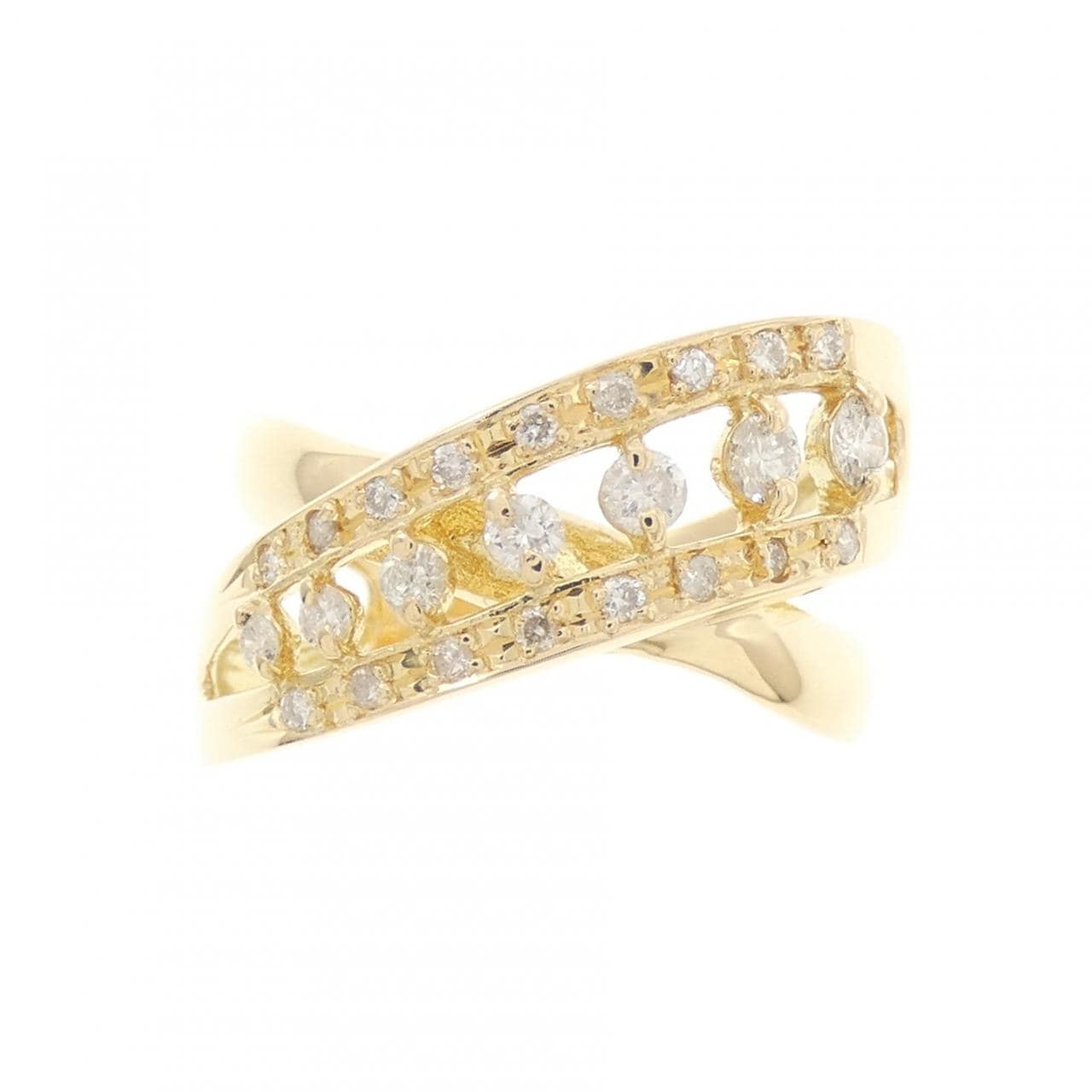 K18YG ダイヤモンド リング 0.40CT