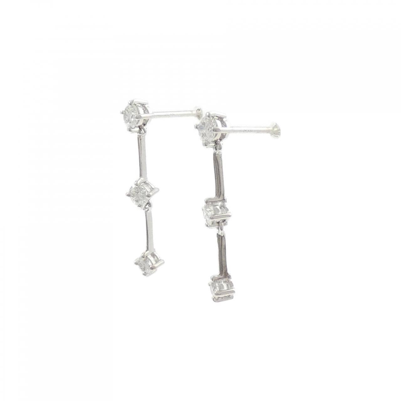 PT ダイヤモンド ピアス 0.60CT
