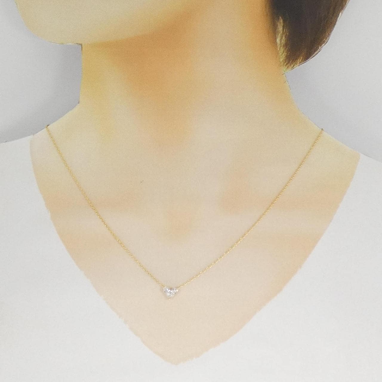スタージュエリー ミステリアス ハート ネックレス 0.28CT