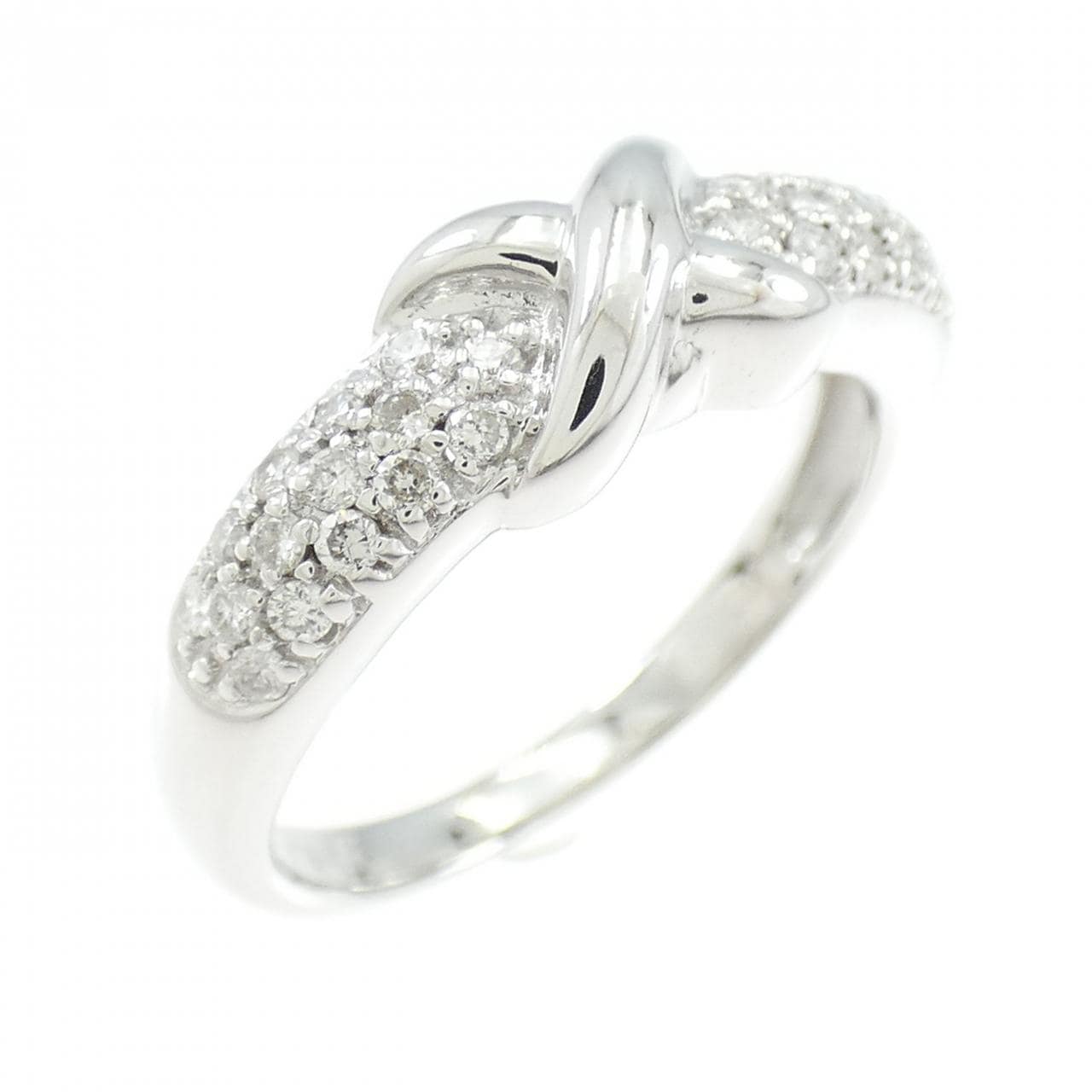K18WG ダイヤモンド リング 0.31CT