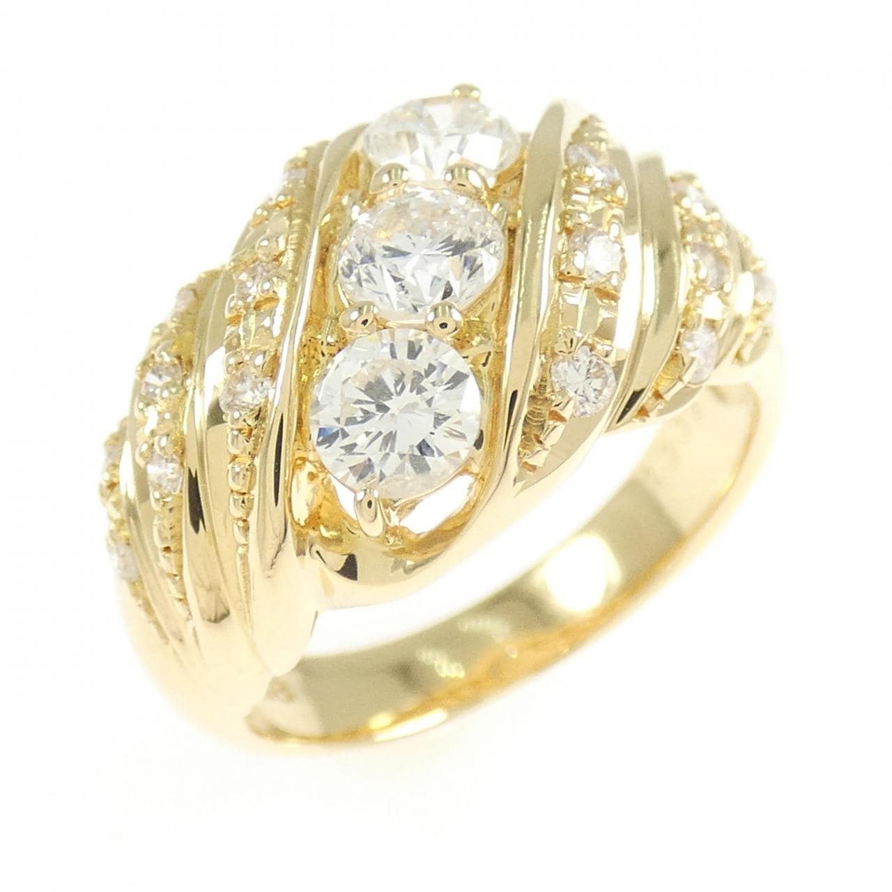 K18YG ダイヤモンド リング 1.005CT