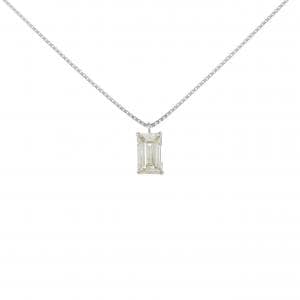 PT900/PT850 ダイヤモンド ネックレス 1.030CT VLY SI1 エメラルドカット