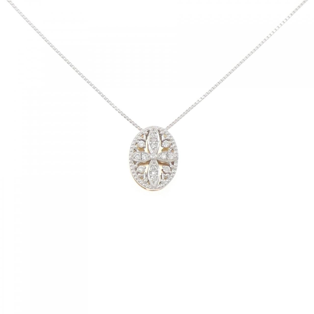 K18WG/K18YG ダイヤモンド ネックレス 0.15CT