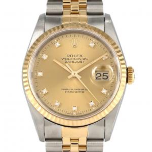 ロレックス デイトジャスト 16233G. SSxYG 自動巻 X番