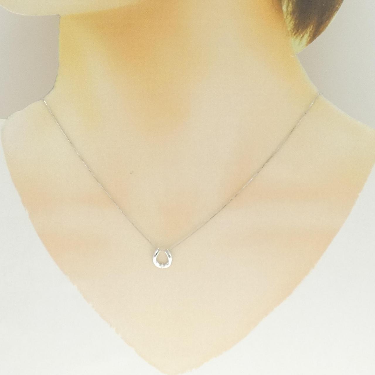 K10WG ダイヤモンド ネックレス 0.01CT