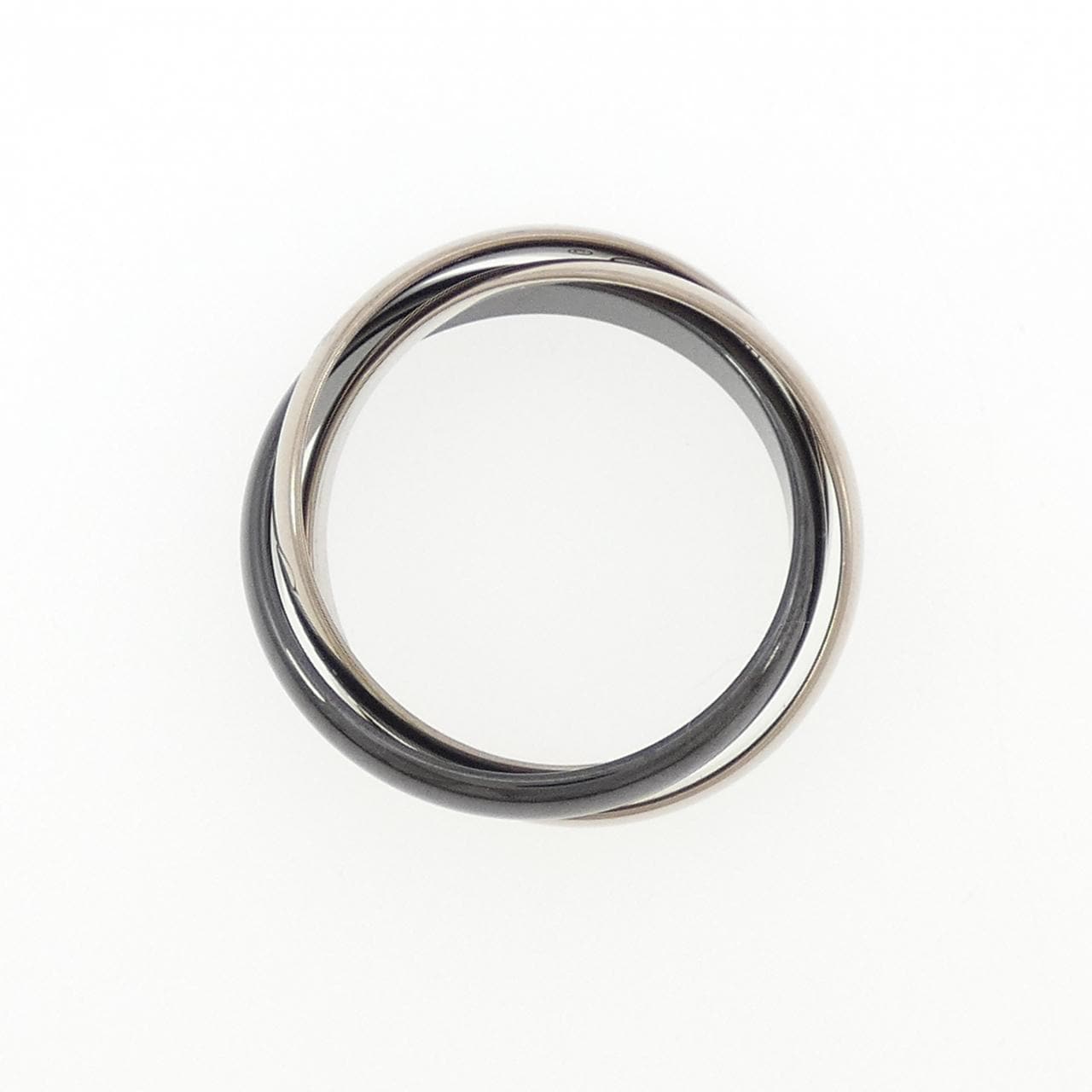 カルティエ トリニティ ブラック&ホワイト リング